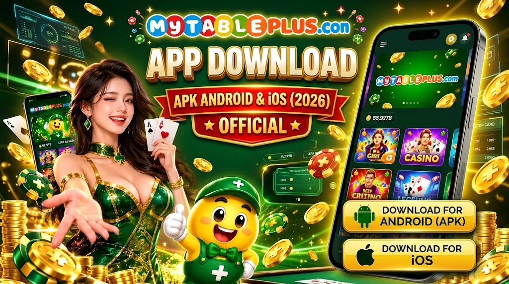 MyTablePlus app download banner for Android APK and iOS in 2026